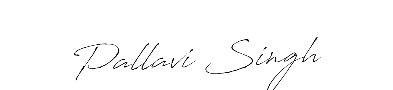 Make a beautiful signature design for name Pallavi Singh. With this signature (Antro_Vectra) style, you can create a handwritten signature for free. Pallavi Singh signature style 6 images and pictures png