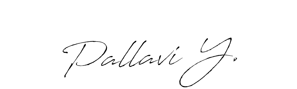 The best way (Antro_Vectra) to make a short signature is to pick only two or three words in your name. The name Pallavi Y. include a total of six letters. For converting this name. Pallavi Y. signature style 6 images and pictures png