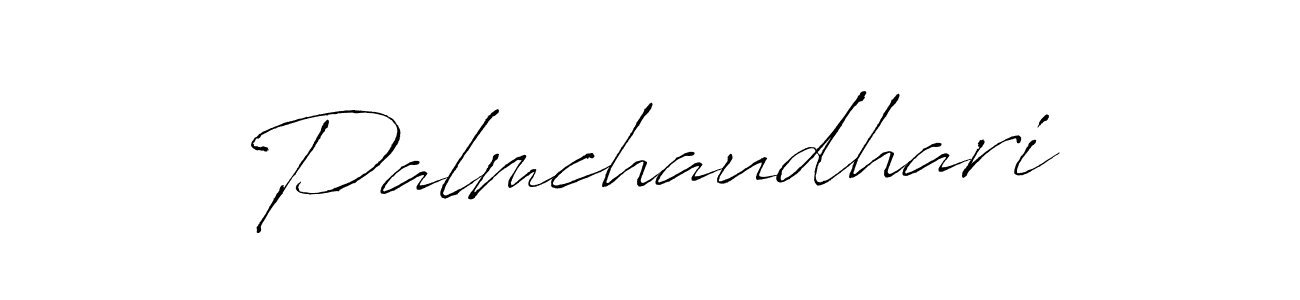 Use a signature maker to create a handwritten signature online. With this signature software, you can design (Antro_Vectra) your own signature for name Palmchaudhari. Palmchaudhari signature style 6 images and pictures png