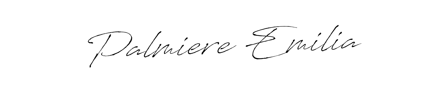 See photos of Palmiere Emilia official signature by Spectra . Check more albums & portfolios. Read reviews & check more about Antro_Vectra font. Palmiere Emilia signature style 6 images and pictures png