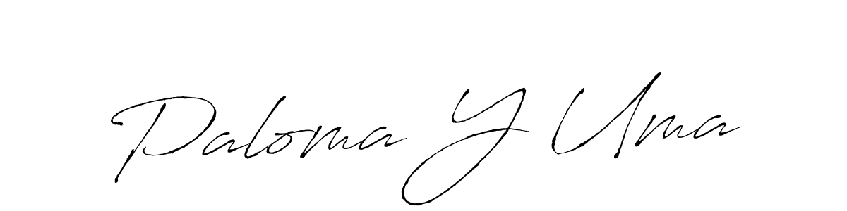 Also we have Paloma Y Uma name is the best signature style. Create professional handwritten signature collection using Antro_Vectra autograph style. Paloma Y Uma signature style 6 images and pictures png