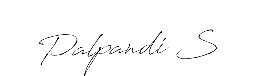 Make a beautiful signature design for name Palpandi S. With this signature (Antro_Vectra) style, you can create a handwritten signature for free. Palpandi S signature style 6 images and pictures png
