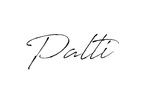 Create a beautiful signature design for name Palti. With this signature (Antro_Vectra) fonts, you can make a handwritten signature for free. Palti signature style 6 images and pictures png