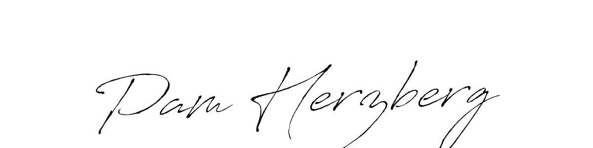 Use a signature maker to create a handwritten signature online. With this signature software, you can design (Antro_Vectra) your own signature for name Pam Herzberg. Pam Herzberg signature style 6 images and pictures png