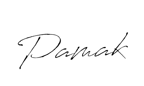 How to make Pamak signature? Antro_Vectra is a professional autograph style. Create handwritten signature for Pamak name. Pamak signature style 6 images and pictures png