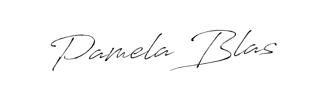 Pamela Blas stylish signature style. Best Handwritten Sign (Antro_Vectra) for my name. Handwritten Signature Collection Ideas for my name Pamela Blas. Pamela Blas signature style 6 images and pictures png