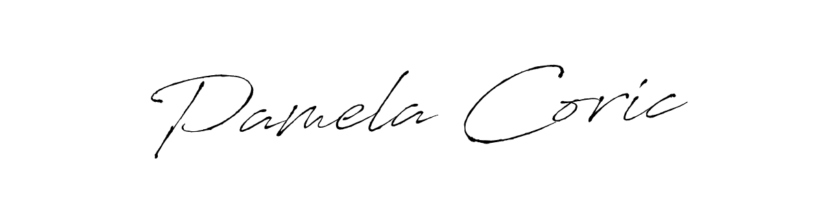 How to make Pamela Coric signature? Antro_Vectra is a professional autograph style. Create handwritten signature for Pamela Coric name. Pamela Coric signature style 6 images and pictures png