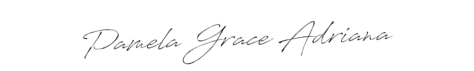 Make a beautiful signature design for name Pamela Grace Adriana. Use this online signature maker to create a handwritten signature for free. Pamela Grace Adriana signature style 6 images and pictures png