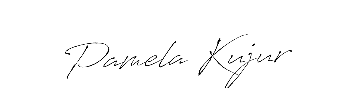 if you are searching for the best signature style for your name Pamela Kujur. so please give up your signature search. here we have designed multiple signature styles  using Antro_Vectra. Pamela Kujur signature style 6 images and pictures png