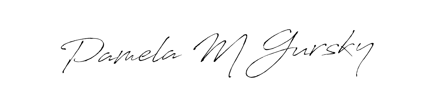 How to Draw Pamela M Gursky signature style? Antro_Vectra is a latest design signature styles for name Pamela M Gursky. Pamela M Gursky signature style 6 images and pictures png