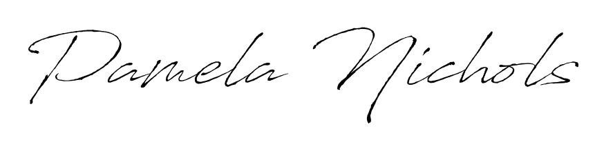 An effortless, minimalist signature concept for Pamela Nichols using Antro_Vectra design. Clean lines that look great on any document. Pamela Nichols signature style 6 images and pictures png