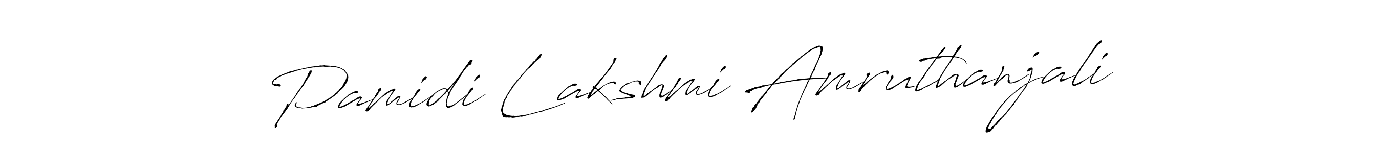 Pamidi Lakshmi Amruthanjali stylish signature style. Best Handwritten Sign (Antro_Vectra) for my name. Handwritten Signature Collection Ideas for my name Pamidi Lakshmi Amruthanjali. Pamidi Lakshmi Amruthanjali signature style 6 images and pictures png