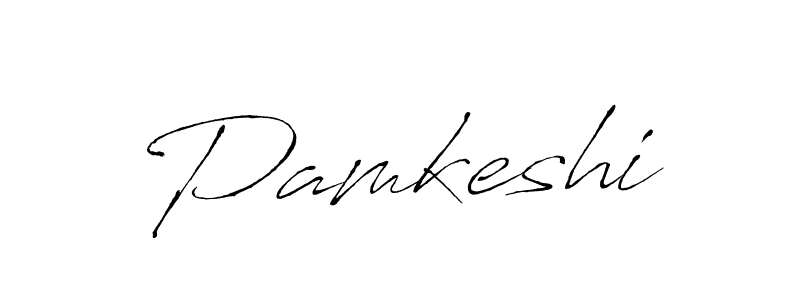 Create a beautiful signature design for name Pamkeshi. With this signature (Antro_Vectra) fonts, you can make a handwritten signature for free. Pamkeshi signature style 6 images and pictures png