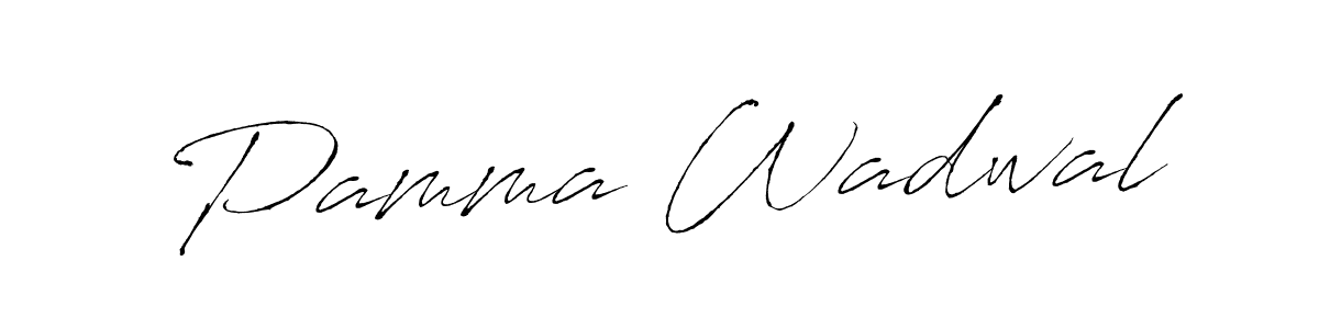 Similarly Antro_Vectra is the best handwritten signature design. Signature creator online .You can use it as an online autograph creator for name Pamma Wadwal. Pamma Wadwal signature style 6 images and pictures png