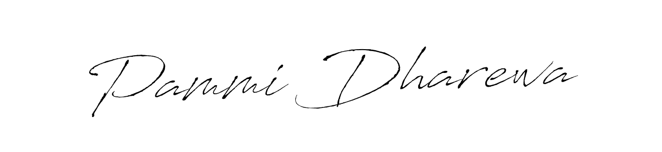 Create a beautiful signature design for name Pammi Dharewa. With this signature (Antro_Vectra) fonts, you can make a handwritten signature for free. Pammi Dharewa signature style 6 images and pictures png