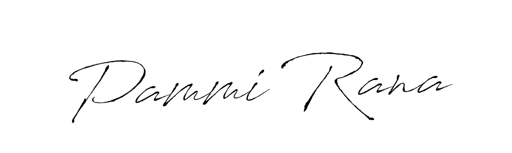Design your own signature with our free online signature maker. With this signature software, you can create a handwritten (Antro_Vectra) signature for name Pammi Rana. Pammi Rana signature style 6 images and pictures png
