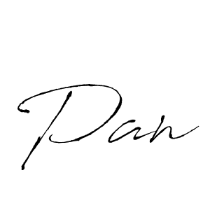 Make a beautiful signature design for name Pan. With this signature (Antro_Vectra) style, you can create a handwritten signature for free. Pan signature style 6 images and pictures png