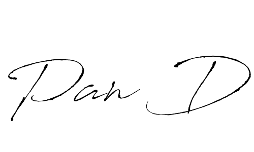 Pan D stylish signature style. Best Handwritten Sign (Antro_Vectra) for my name. Handwritten Signature Collection Ideas for my name Pan D. Pan D signature style 6 images and pictures png