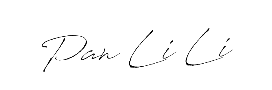 How to make Pan Li Li name signature. Use Antro_Vectra style for creating short signs online. This is the latest handwritten sign. Pan Li Li signature style 6 images and pictures png
