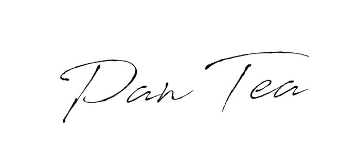 Use a signature maker to create a handwritten signature online. With this signature software, you can design (Antro_Vectra) your own signature for name Pan Tea. Pan Tea signature style 6 images and pictures png
