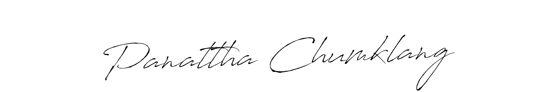 How to make Panattha Chumklang name signature. Use Antro_Vectra style for creating short signs online. This is the latest handwritten sign. Panattha Chumklang signature style 6 images and pictures png
