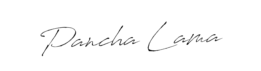 Pancha Lama stylish signature style. Best Handwritten Sign (Antro_Vectra) for my name. Handwritten Signature Collection Ideas for my name Pancha Lama. Pancha Lama signature style 6 images and pictures png