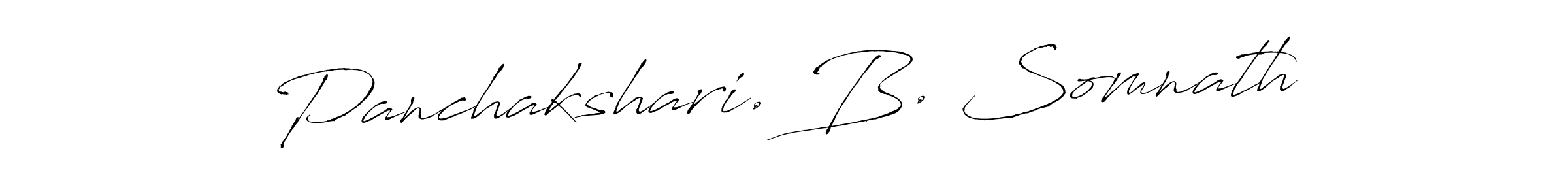 Use a signature maker to create a handwritten signature online. With this signature software, you can design (Antro_Vectra) your own signature for name Panchakshari. B. Somnath. Panchakshari. B. Somnath signature style 6 images and pictures png