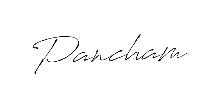 How to make Pancham name signature. Use Antro_Vectra style for creating short signs online. This is the latest handwritten sign. Pancham signature style 6 images and pictures png