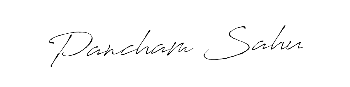 Make a beautiful signature design for name Pancham Sahu. With this signature (Antro_Vectra) style, you can create a handwritten signature for free. Pancham Sahu signature style 6 images and pictures png