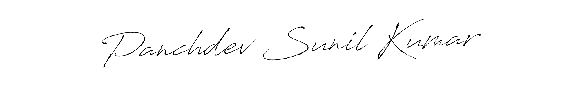The best way (Antro_Vectra) to make a short signature is to pick only two or three words in your name. The name Panchdev Sunil Kumar include a total of six letters. For converting this name. Panchdev Sunil Kumar signature style 6 images and pictures png