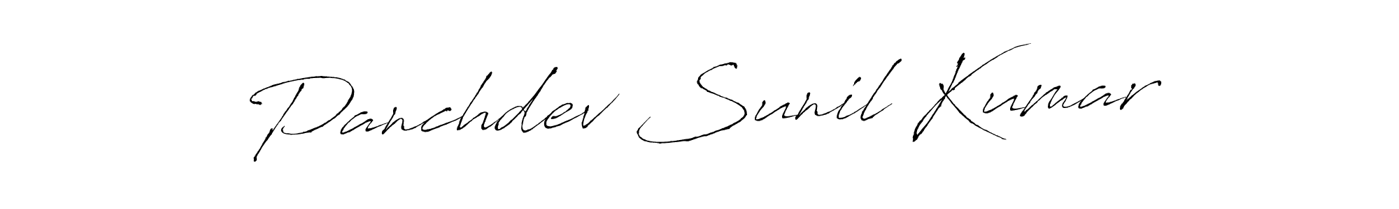 Make a beautiful signature design for name Panchdev Sunil Kumar. With this signature (Antro_Vectra) style, you can create a handwritten signature for free. Panchdev Sunil Kumar signature style 6 images and pictures png