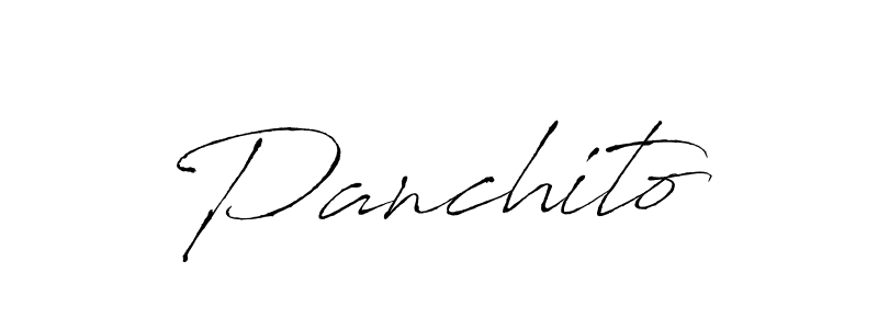 Panchito stylish signature style. Best Handwritten Sign (Antro_Vectra) for my name. Handwritten Signature Collection Ideas for my name Panchito. Panchito signature style 6 images and pictures png
