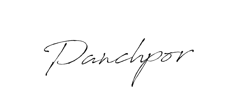 You should practise on your own different ways (Antro_Vectra) to write your name (Panchpor) in signature. don't let someone else do it for you. Panchpor signature style 6 images and pictures png