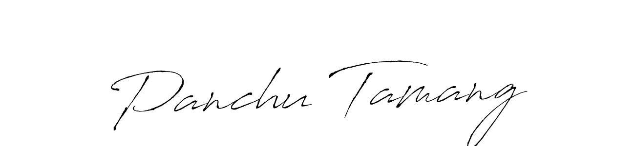 How to make Panchu Tamang signature? Antro_Vectra is a professional autograph style. Create handwritten signature for Panchu Tamang name. Panchu Tamang signature style 6 images and pictures png