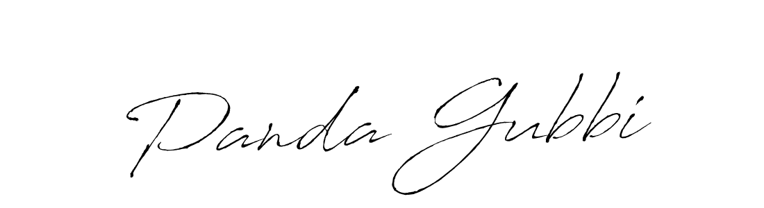 Make a beautiful signature design for name Panda Gubbi. With this signature (Antro_Vectra) style, you can create a handwritten signature for free. Panda Gubbi signature style 6 images and pictures png
