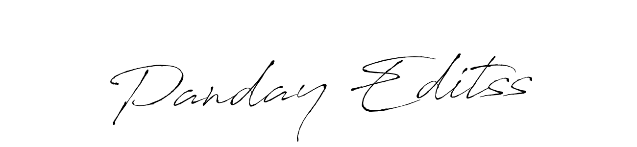 Create a beautiful signature design for name Panday Editss. With this signature (Antro_Vectra) fonts, you can make a handwritten signature for free. Panday Editss signature style 6 images and pictures png
