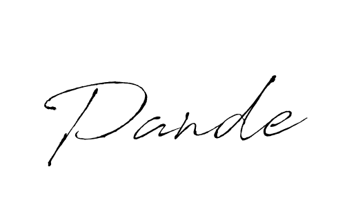 if you are searching for the best signature style for your name Pande. so please give up your signature search. here we have designed multiple signature styles  using Antro_Vectra. Pande signature style 6 images and pictures png