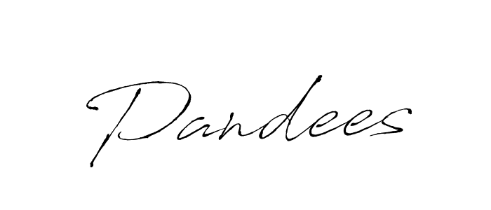 Create a beautiful signature design for name Pandees. With this signature (Antro_Vectra) fonts, you can make a handwritten signature for free. Pandees signature style 6 images and pictures png