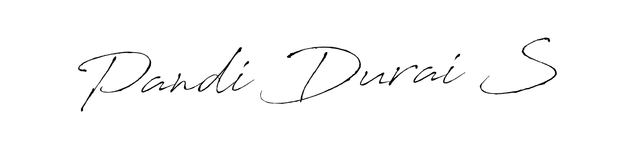It looks lik you need a new signature style for name Pandi Durai S. Design unique handwritten (Antro_Vectra) signature with our free signature maker in just a few clicks. Pandi Durai S signature style 6 images and pictures png