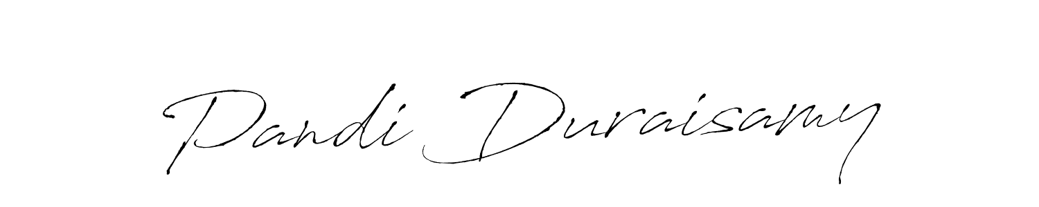 Design your own signature with our free online signature maker. With this signature software, you can create a handwritten (Antro_Vectra) signature for name Pandi Duraisamy. Pandi Duraisamy signature style 6 images and pictures png