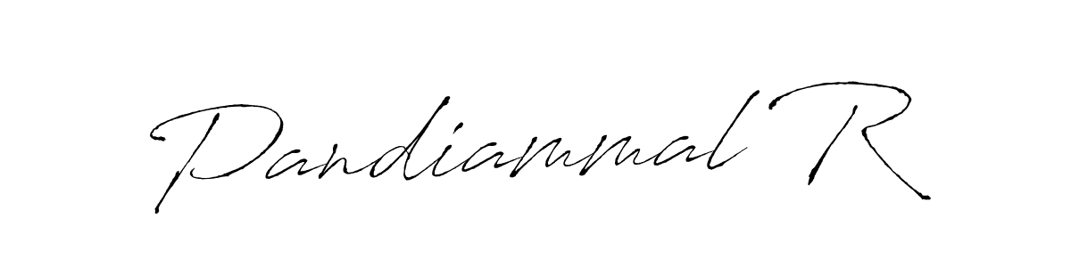 How to make Pandiammal R name signature. Use Antro_Vectra style for creating short signs online. This is the latest handwritten sign. Pandiammal R signature style 6 images and pictures png