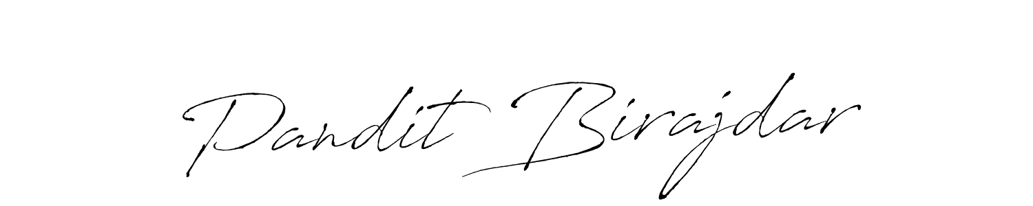 Design your own signature with our free online signature maker. With this signature software, you can create a handwritten (Antro_Vectra) signature for name Pandit Birajdar. Pandit Birajdar signature style 6 images and pictures png