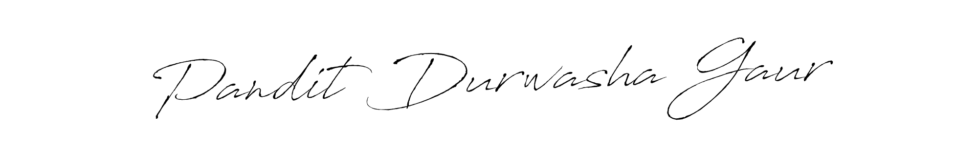 Design your own signature with our free online signature maker. With this signature software, you can create a handwritten (Antro_Vectra) signature for name Pandit Durwasha Gaur. Pandit Durwasha Gaur signature style 6 images and pictures png