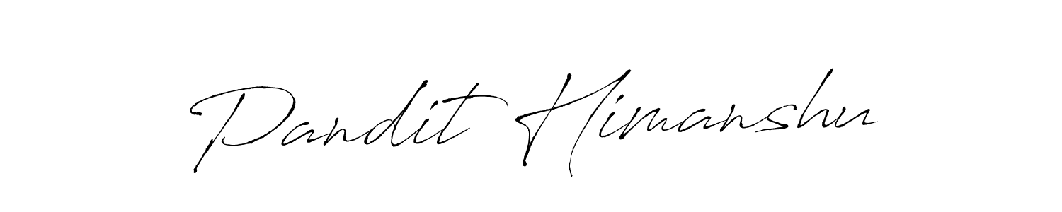 Pandit Himanshu stylish signature style. Best Handwritten Sign (Antro_Vectra) for my name. Handwritten Signature Collection Ideas for my name Pandit Himanshu. Pandit Himanshu signature style 6 images and pictures png