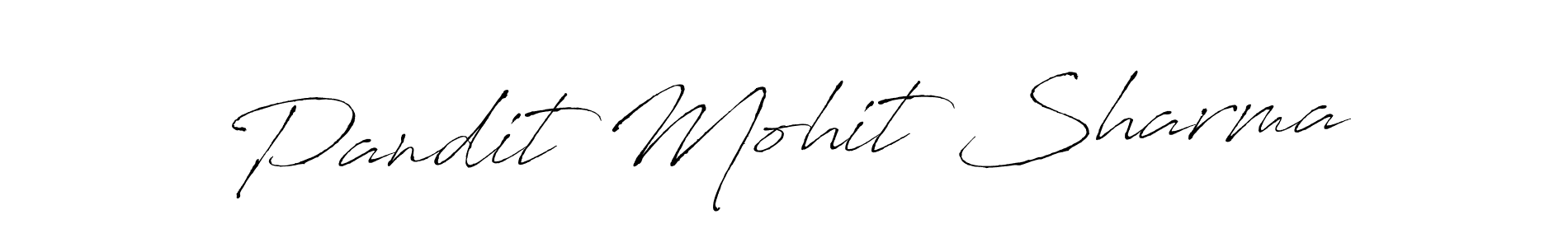 Design your own signature with our free online signature maker. With this signature software, you can create a handwritten (Antro_Vectra) signature for name Pandit Mohit Sharma. Pandit Mohit Sharma signature style 6 images and pictures png