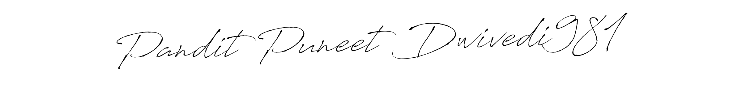 Make a beautiful signature design for name Pandit Puneet Dwivedi981. With this signature (Antro_Vectra) style, you can create a handwritten signature for free. Pandit Puneet Dwivedi981 signature style 6 images and pictures png