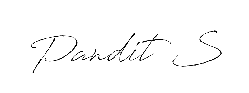 Similarly Antro_Vectra is the best handwritten signature design. Signature creator online .You can use it as an online autograph creator for name Pandit S. Pandit S signature style 6 images and pictures png