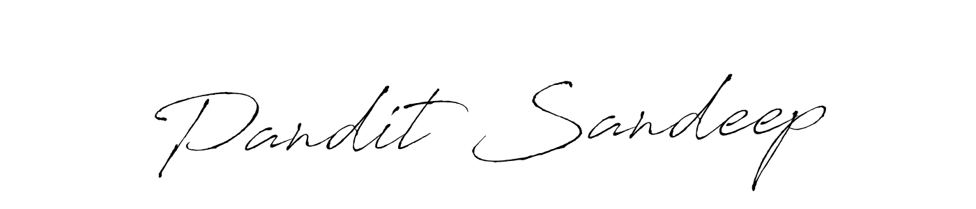 Make a beautiful signature design for name Pandit Sandeep. With this signature (Antro_Vectra) style, you can create a handwritten signature for free. Pandit Sandeep signature style 6 images and pictures png