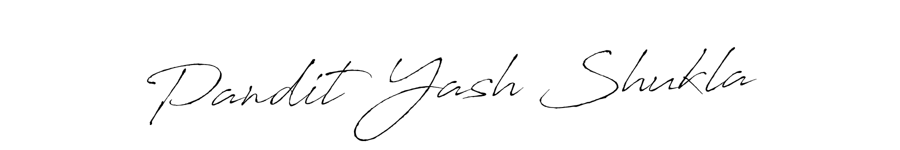 Antro_Vectra is a professional signature style that is perfect for those who want to add a touch of class to their signature. It is also a great choice for those who want to make their signature more unique. Get Pandit Yash Shukla name to fancy signature for free. Pandit Yash Shukla signature style 6 images and pictures png