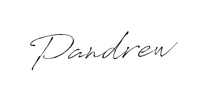 How to make Pandrew signature? Antro_Vectra is a professional autograph style. Create handwritten signature for Pandrew name. Pandrew signature style 6 images and pictures png